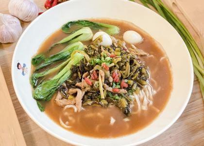 雪菜肉丝面（可拌）